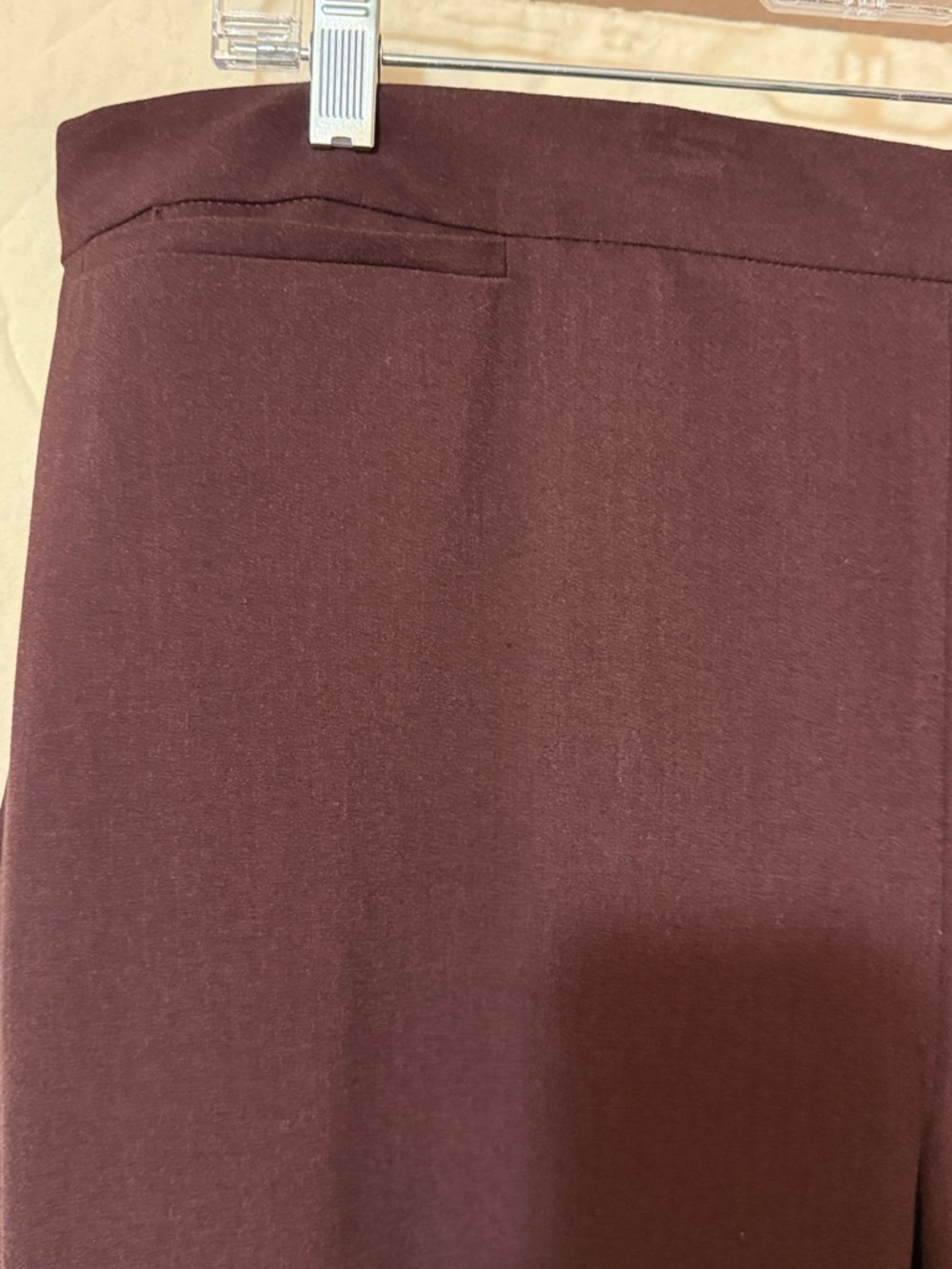 Catherines Dark Brown Pull-On Straight Leg Trousers - Picture 3 of 5